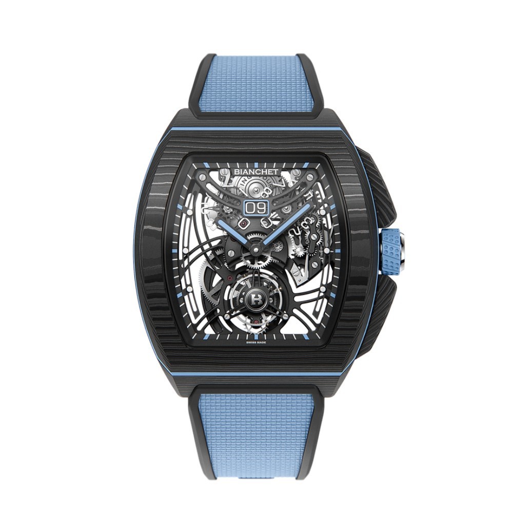 Bianchet B 1.618 Flying Tourbillon Grande Date Carbon Sky Blue CBSBFTGD4 - 43 x 51mm