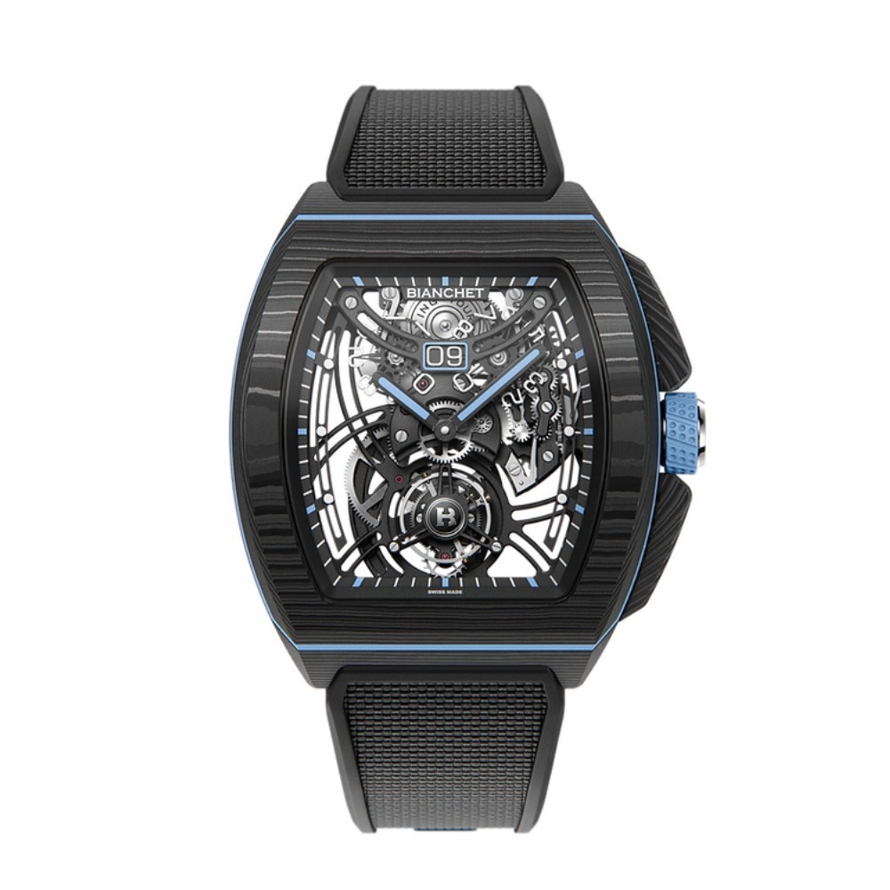 Bianchet B 1.618 Flying Tourbillon Grande Date Carbon Sky Blue CBSBFTGD4 - 43 x 51mm