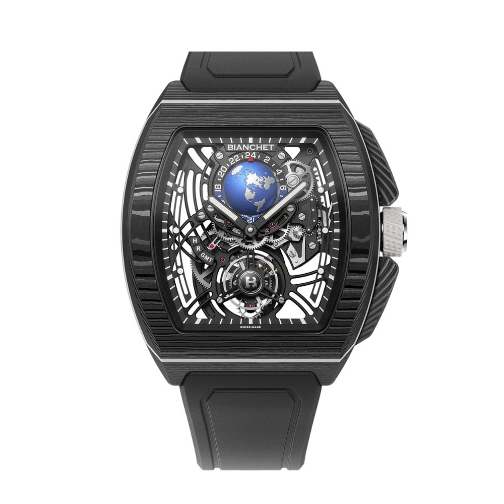 Bianchet B 1.618 Flying Tourbillon Sport GMT Carbon White CBWFTSG4 - 43 x 51mm