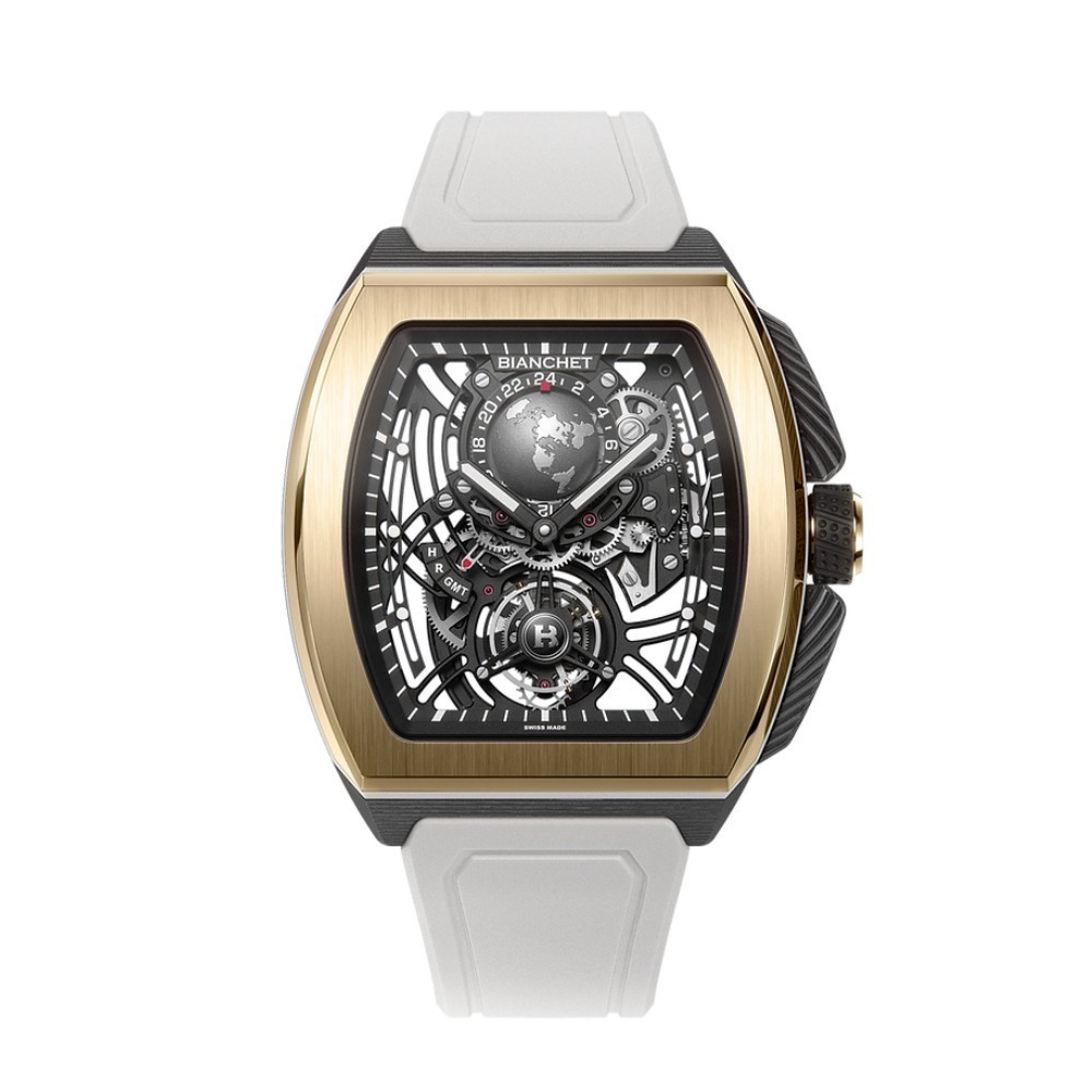 Bianchet B 1.618 Flying Tourbillon Sport GMT Hybrid Gold HBGLFTSG4 - 43 x 51mm