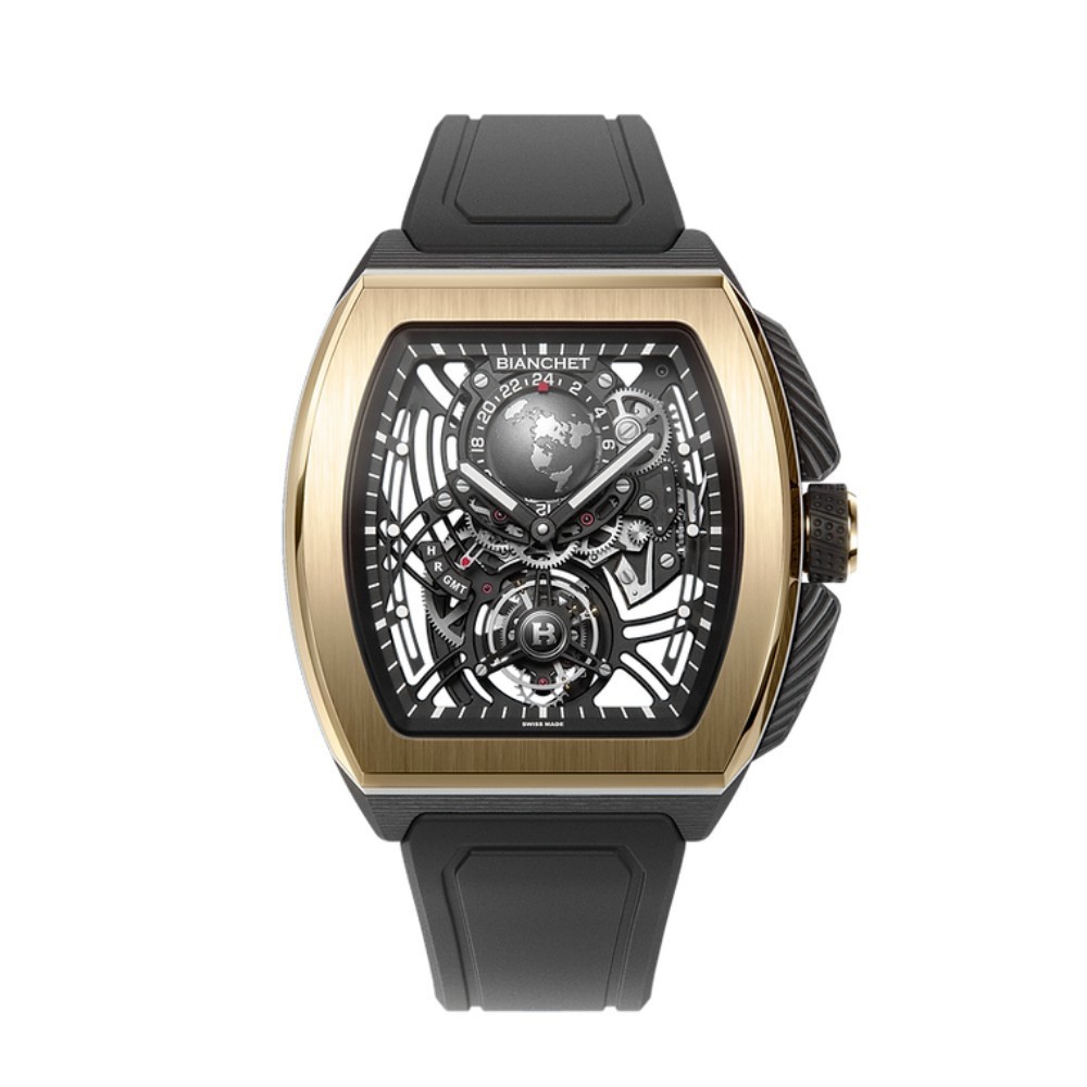 Bianchet B 1.618 Flying Tourbillon Sport GMT Hybrid Gold HBGLFTSG4 - 43 x 51mm