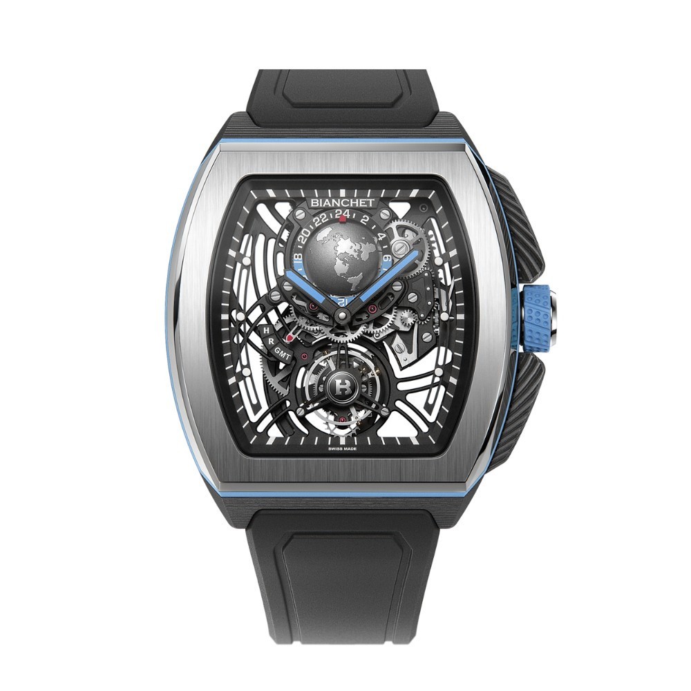 Bianchet B 1.618 Flying Tourbillon Sport GMT Hybrid Sky Blue HBSBFTSG4 - 43 x 51mm