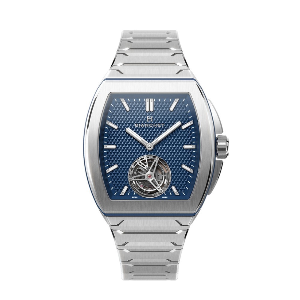 Bianchet B 1.618 Flying Tourbillon UltraFino Dial Titanium Blue UFFTDLTNBL - 40 x 47.39mm