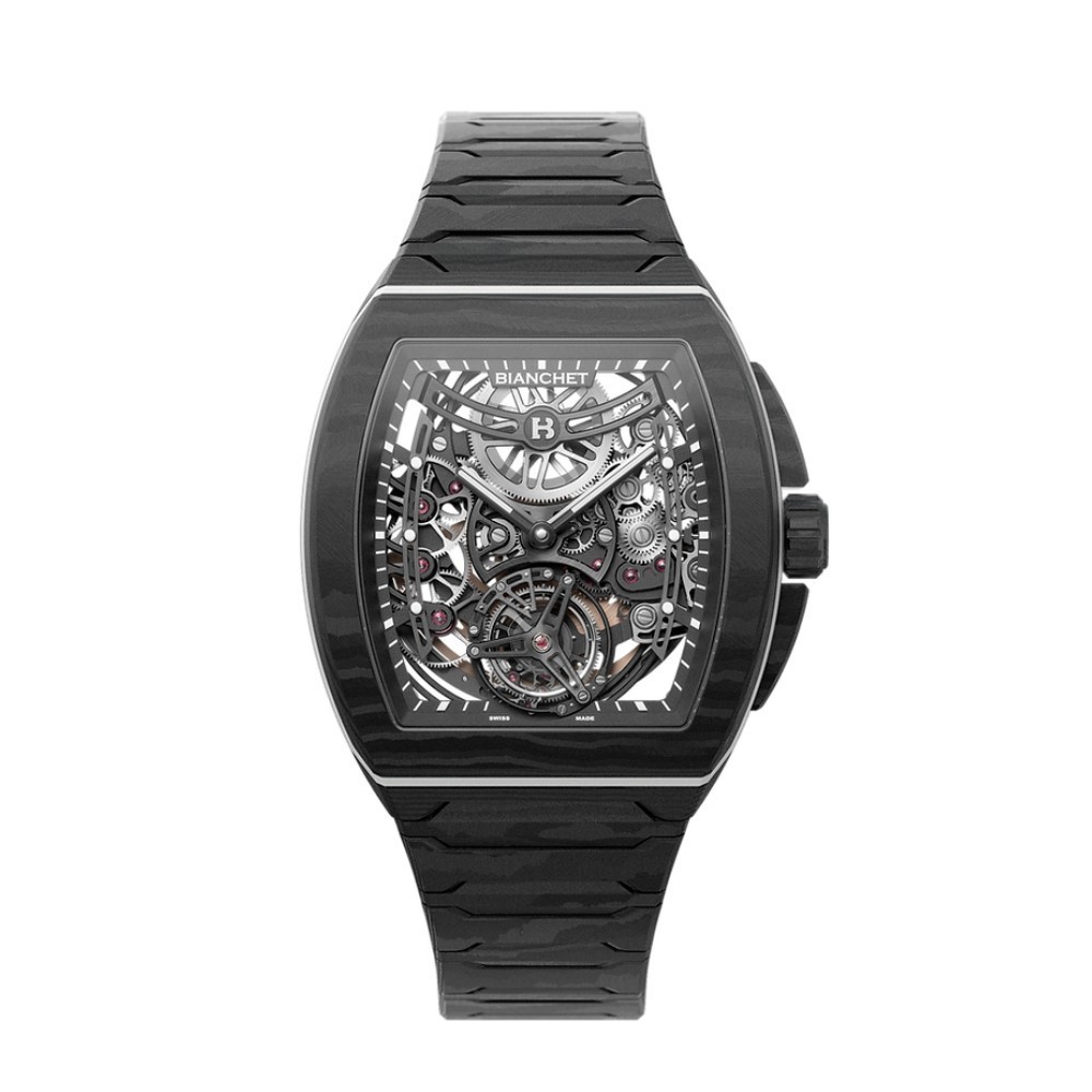 Bianchet B 1.618 Flying Tourbillon UltraFino Skeleton Carbon White UFFTSKCBW - 40 x 47.39mm