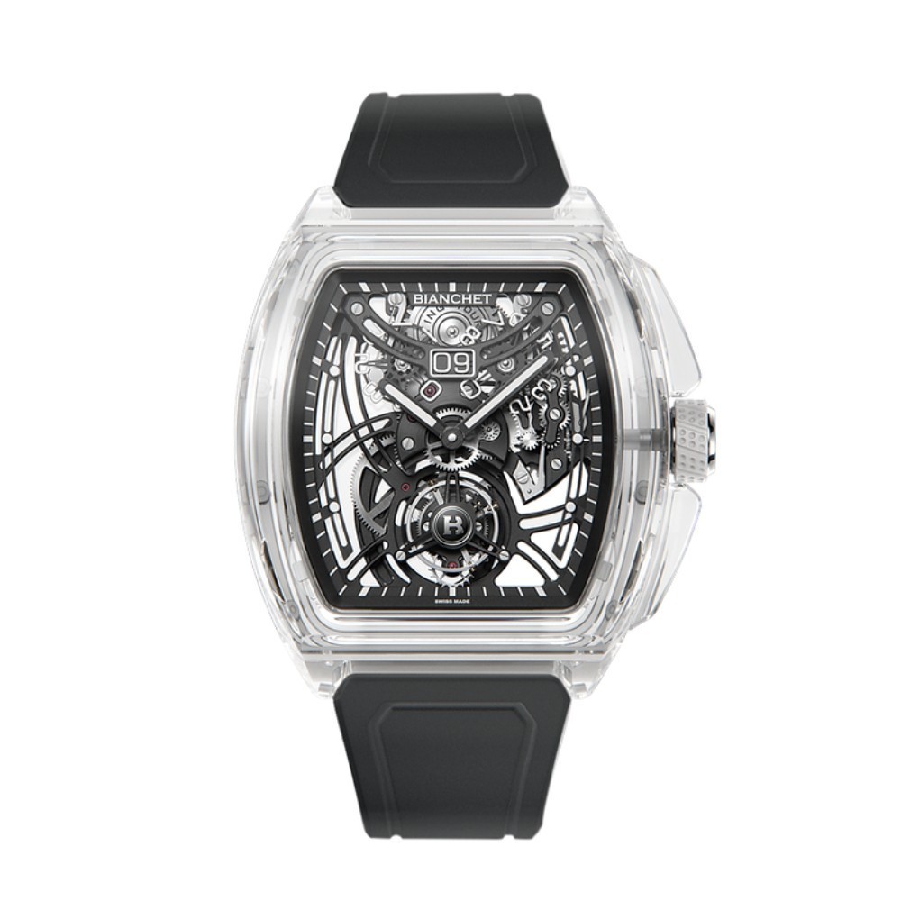 Bianchet B 1.618 Flying Tourbillon Grande Date Sapphire White SWFTGD4 - 43 x 51mm