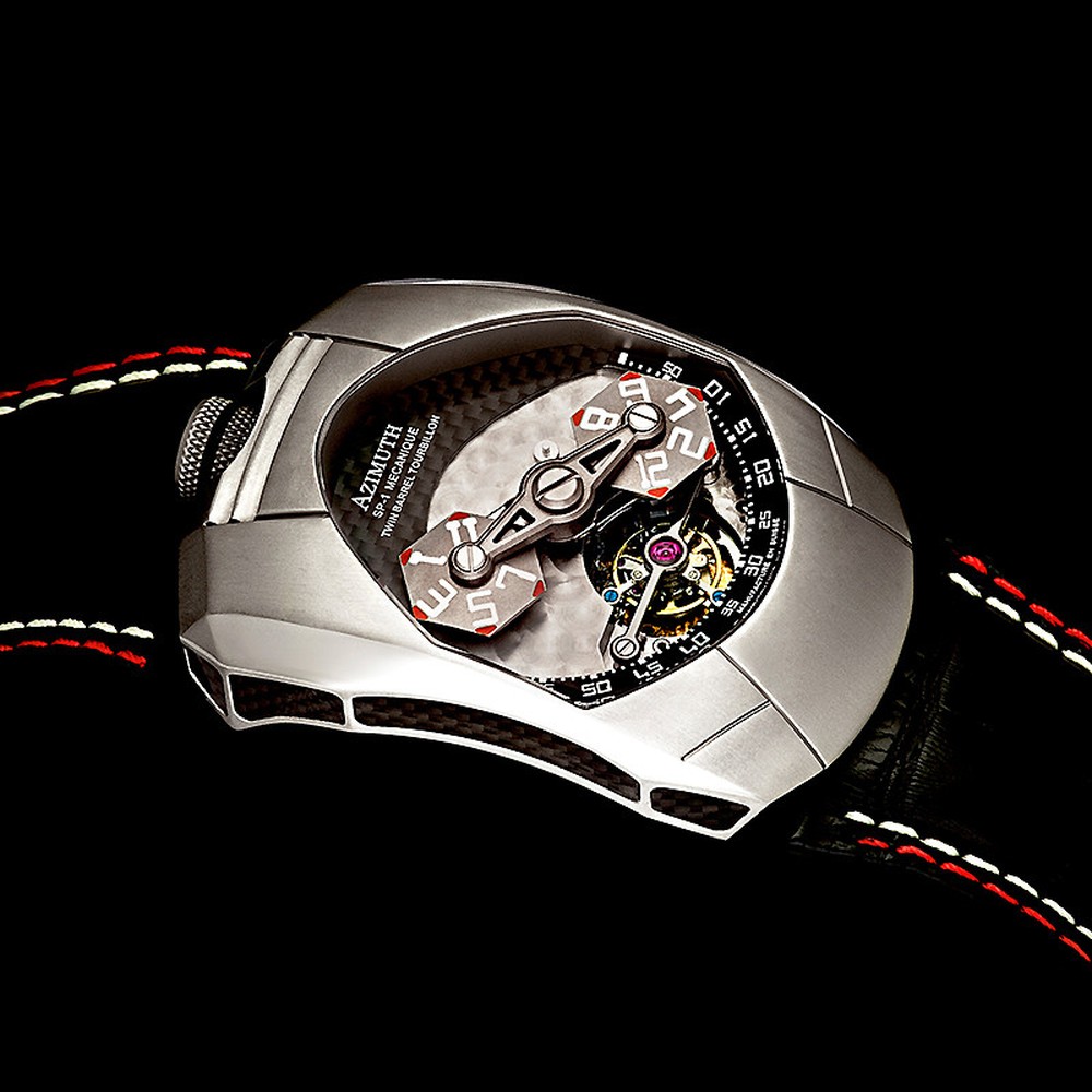 Azimuth Twin Barrel Tourbillon - 45 x 50 mm