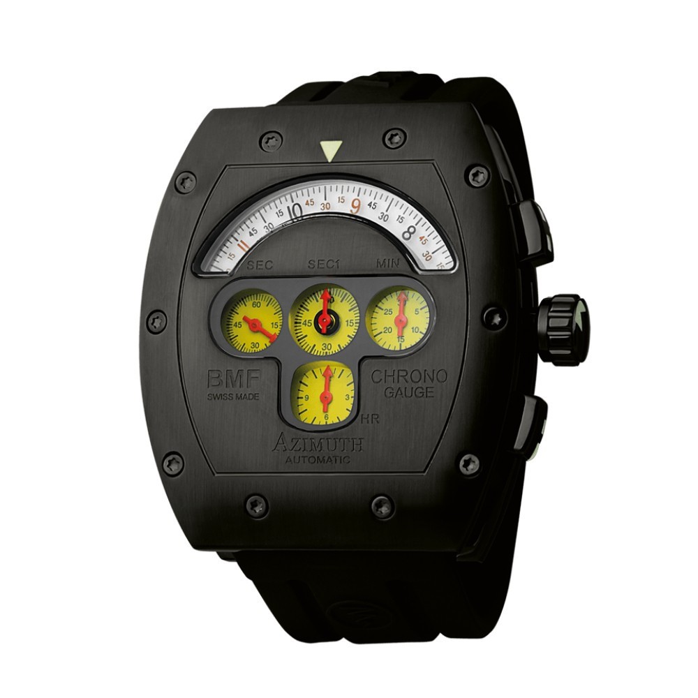 Azimuth Chrono-Gauge BMF PVD Yellow Dial - 43 x 50 mm