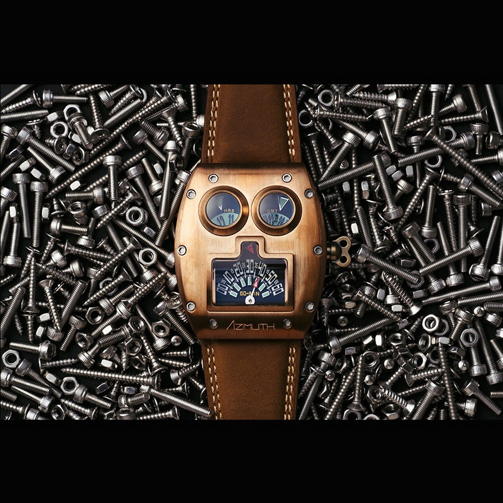 Azimuth Mr. Roboto Bronzo - 43 x 50 mm