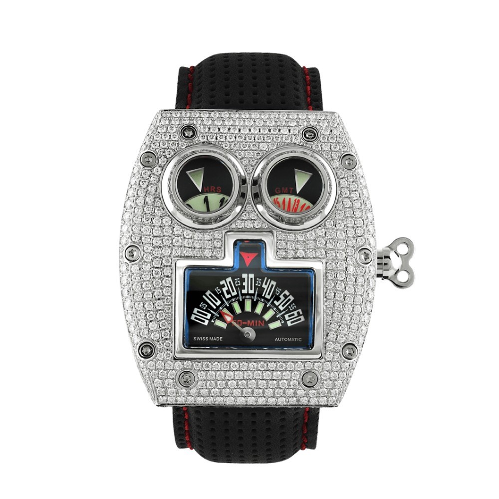 Azimuth Mr. Roboto R1 Full Pavé - 43 x 50 mm