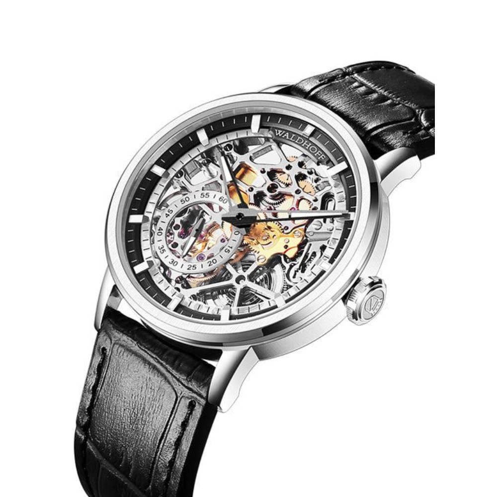 Waldhoff Pioneer Carbon Silver - 39mm