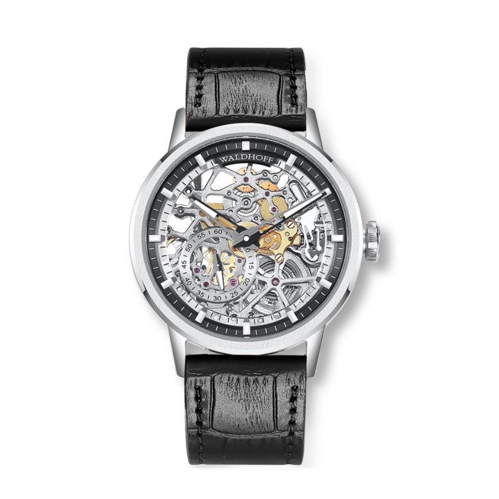 Waldhoff Pioneer Carbon Silver - 39mm