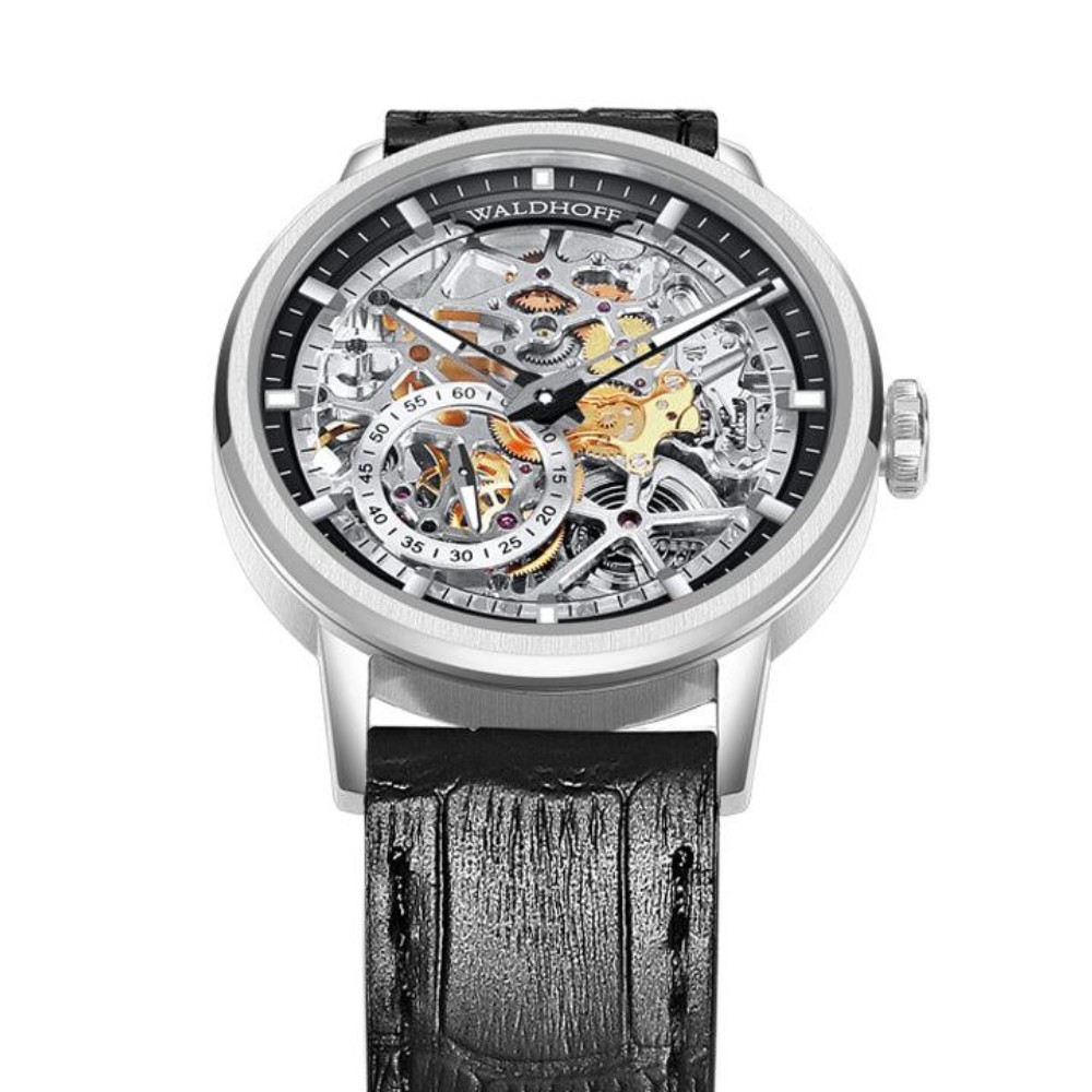 Waldhoff Pioneer Carbon Silver - 39mm