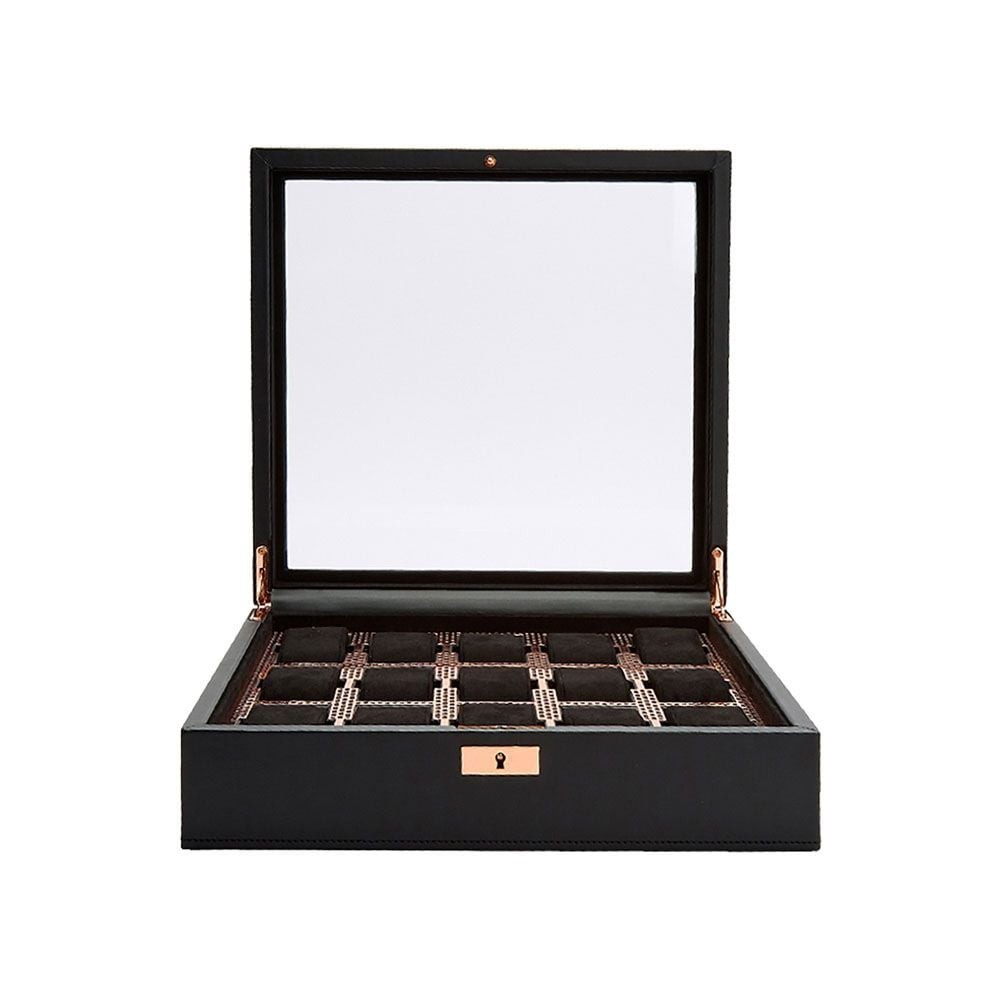 Wolf Axis 15 Piece Watch Box Copper 488316