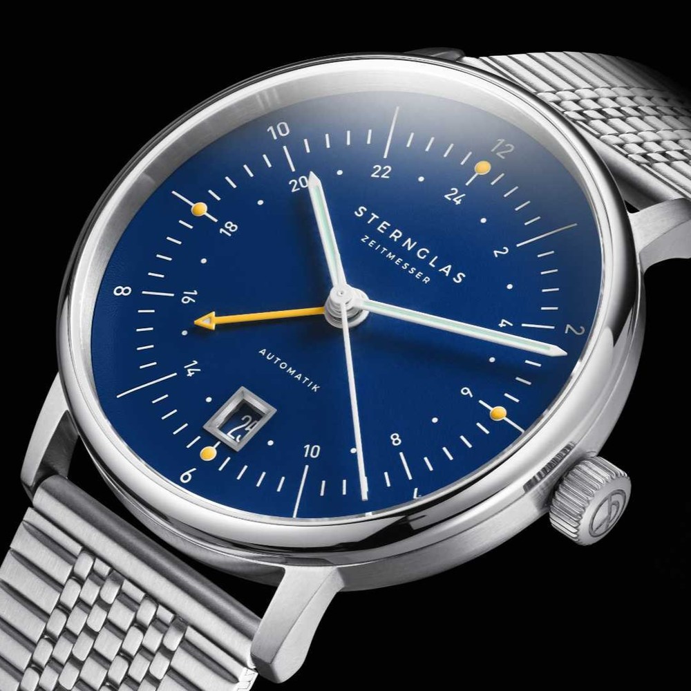 Sternglas Naos Pro GMT Automatik Dark Blue S02-NG06-BR02 - 38mm