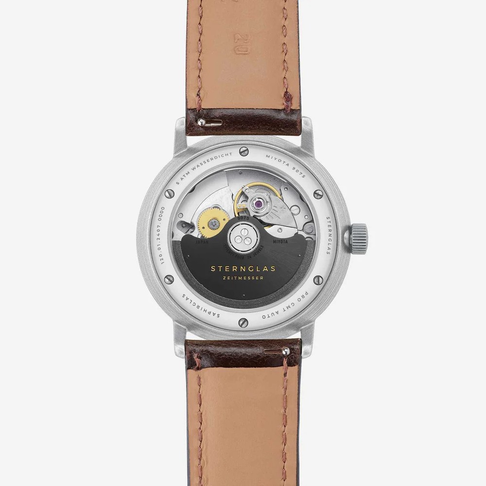 Sternglas Naos Pro GMT Automatik Silver S02-NG10-BR03 - 38mm