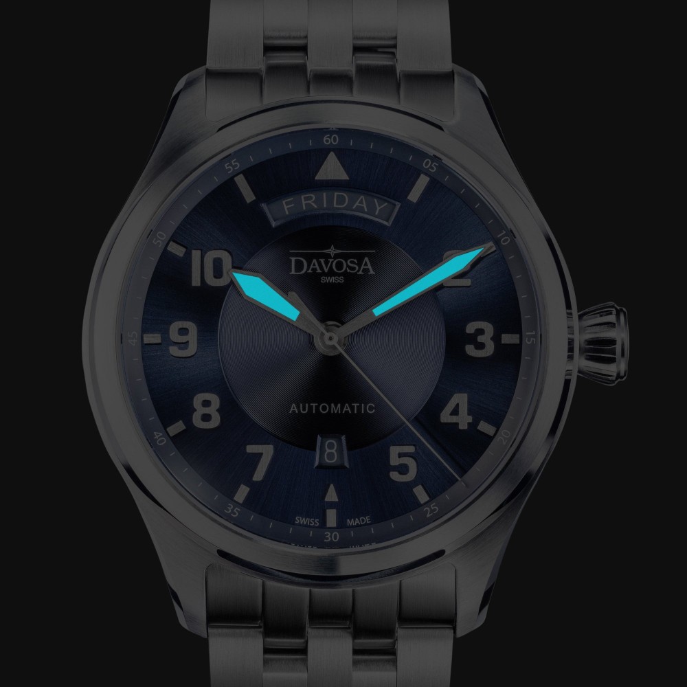 Davosa Newton Pilot Day-Date 161.585.40 - 44mm