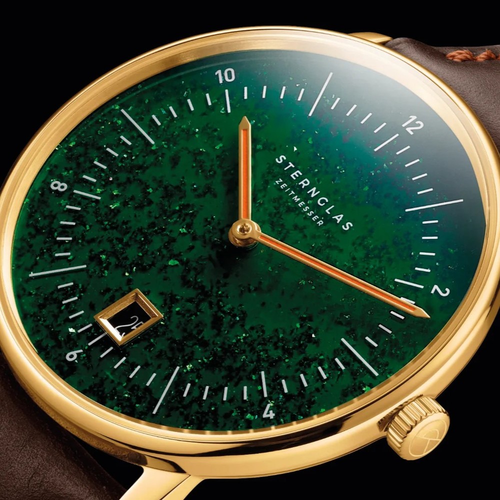 Sternglas Naos Edition Aventurine Dark Green S01-NAN41-BR01 - 38mm