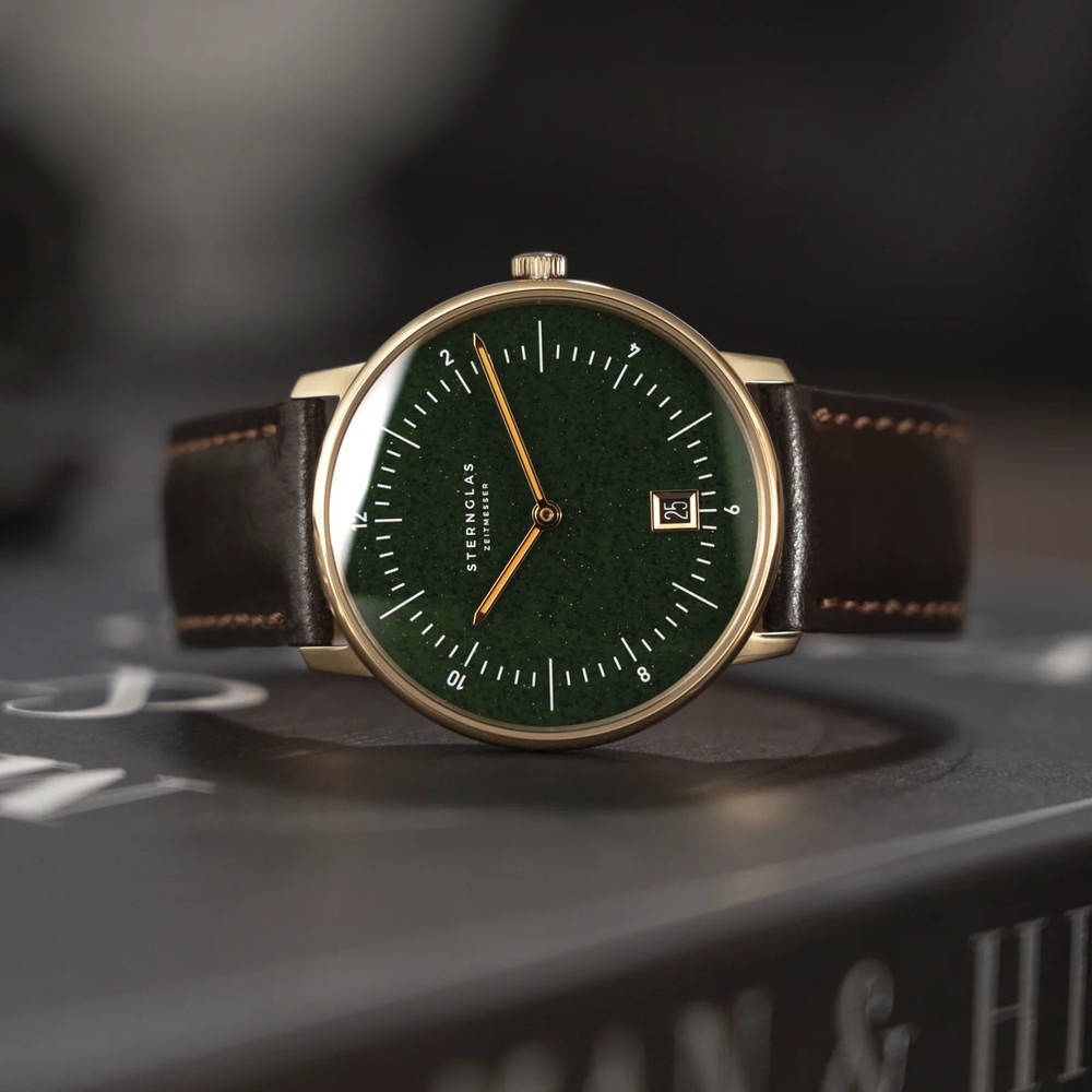 Sternglas Naos Edition Aventurine Dark Green S01-NAN41-BR01 - 38mm