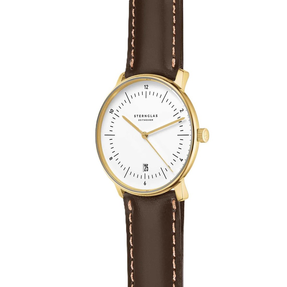 Sternglas Naos Edition Heritage White S01-NAE02-BR01 - 38mm