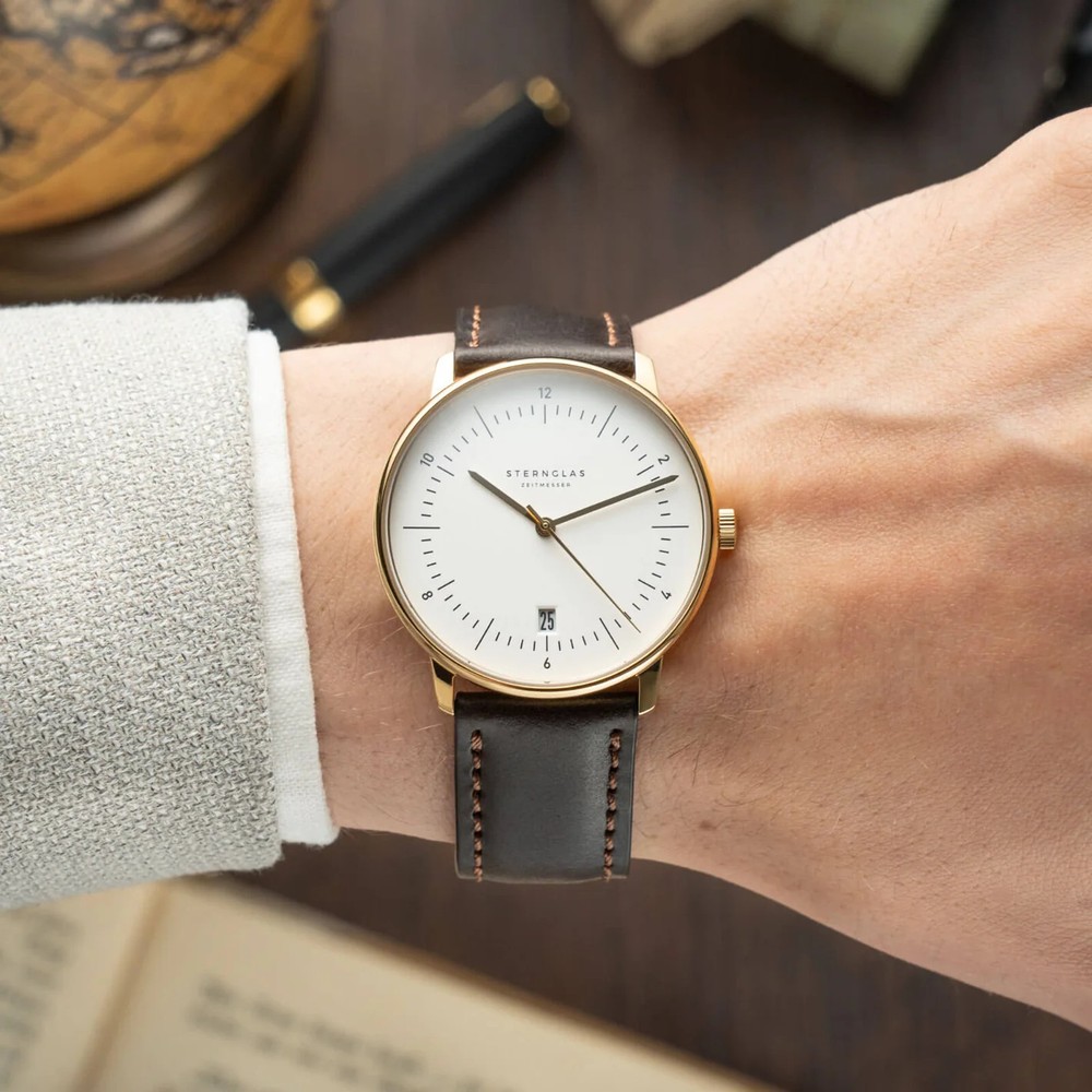 Sternglas Naos Edition Heritage White S01-NAE02-BR01 - 38mm