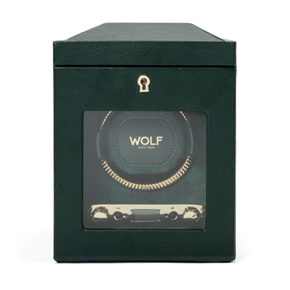 Wolf British Racing Single Watch Winder Green 793141