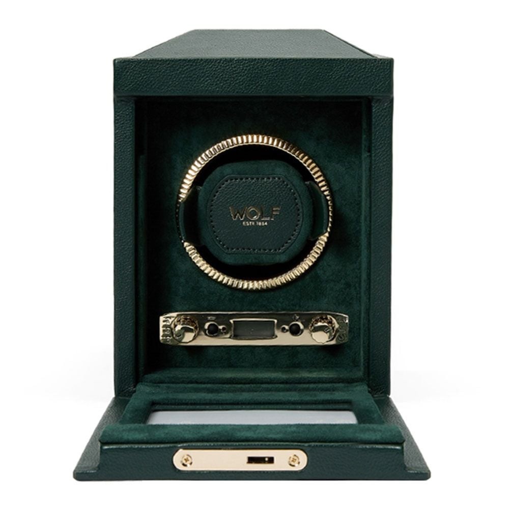 Wolf British Racing Single Watch Winder Green 793141