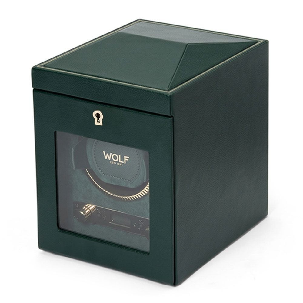 Wolf British Racing Single Watch Winder Green 793141