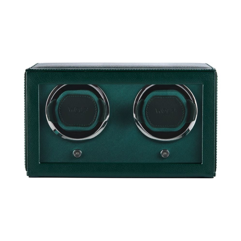 Wolf Cub Double Watch Winder with Cover Green 461241