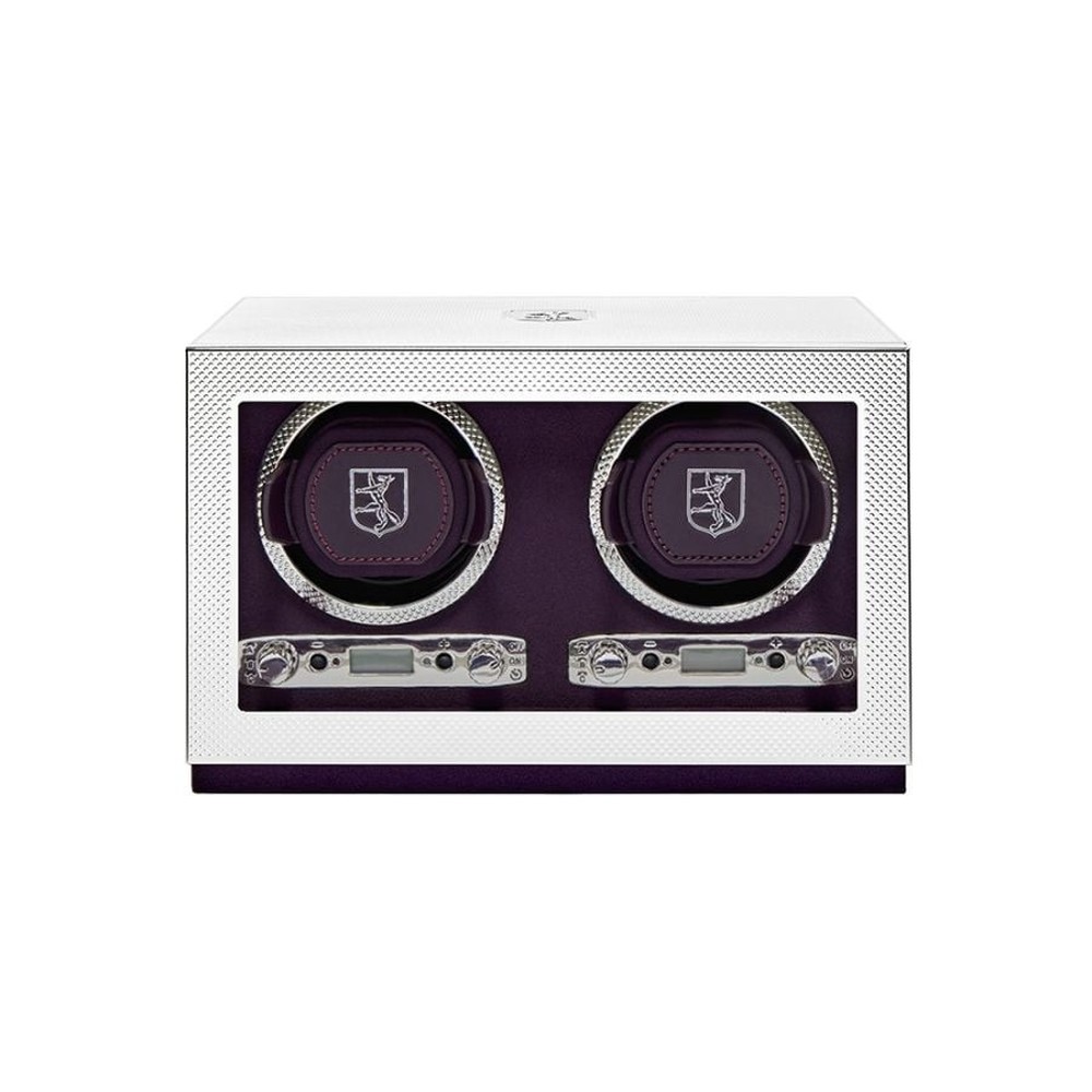 Wolf Silver Double Watch Winder 190004