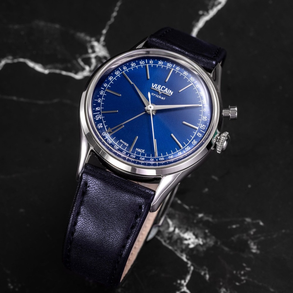 Vulcain Cricket President Blue 100273A30.BAC201 - 39 mm