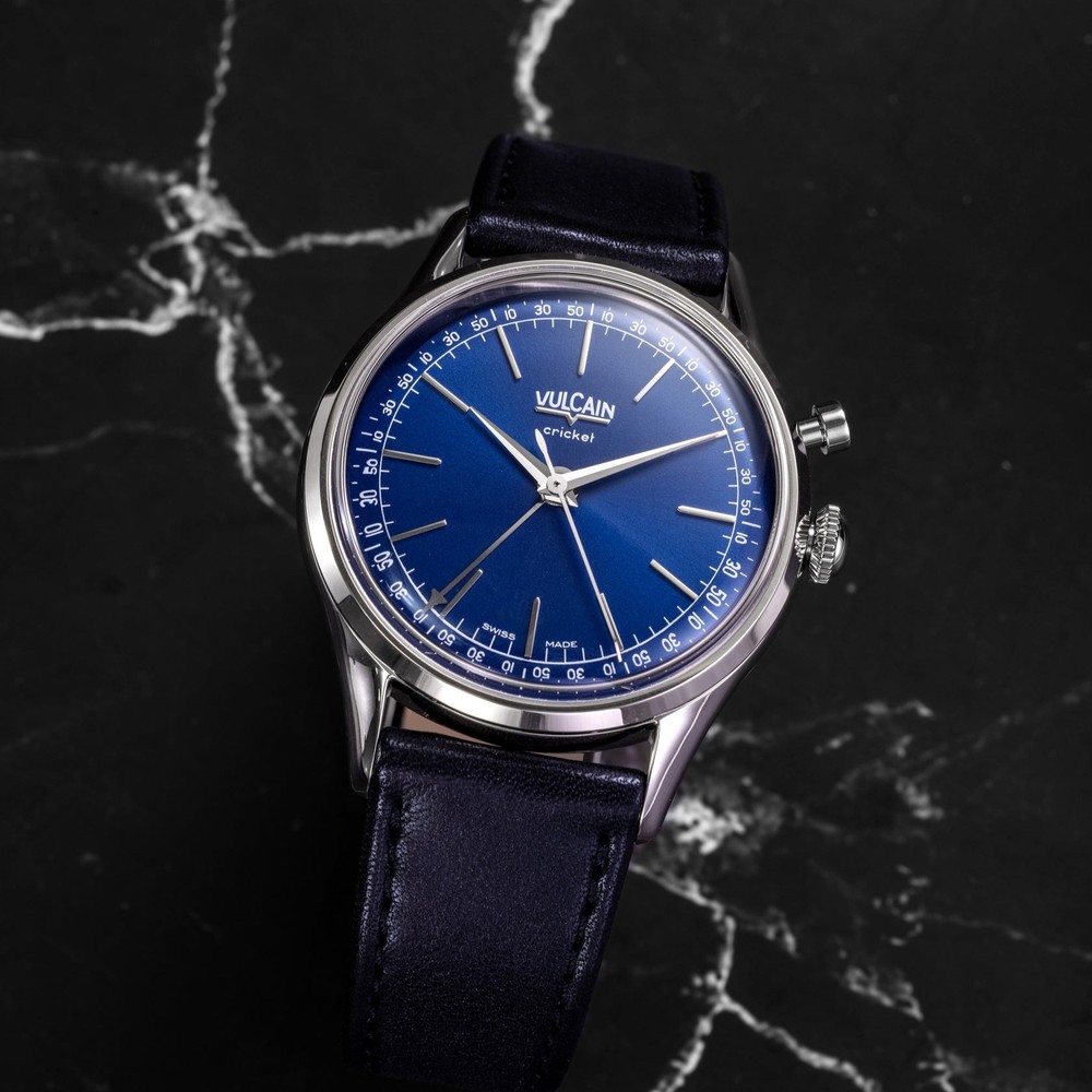 Vulcain Cricket President Blue 100273A30.BAC201 - 39 mm