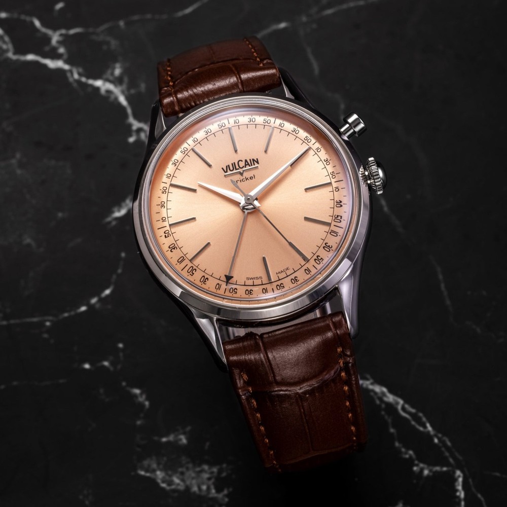 Vulcain Cricket President Pale Salmon 100273A80.BAL228 - 39mm