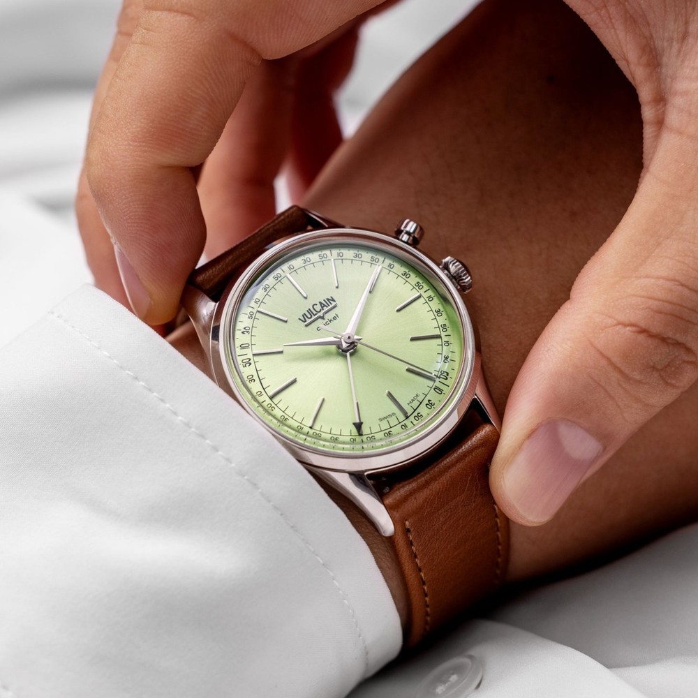 Vulcain Cricket President Pistachio Green 100273A90.BAC207 - 39mm