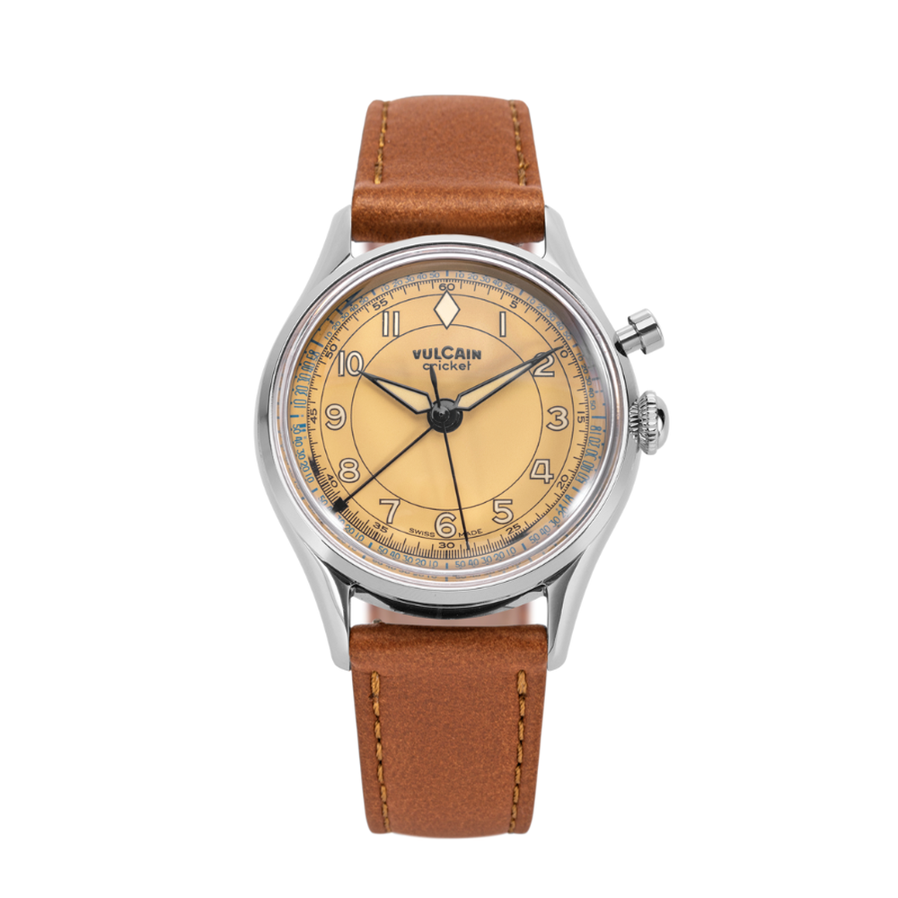 Vulcain Cricket Classique Khaki Brown 100268B87.BAC207 - 39mm