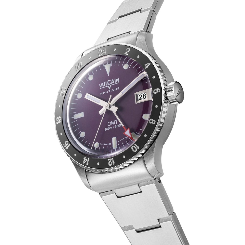Vulcain Skindiver GMT Purple 680174A17.BHM286 - 38mm