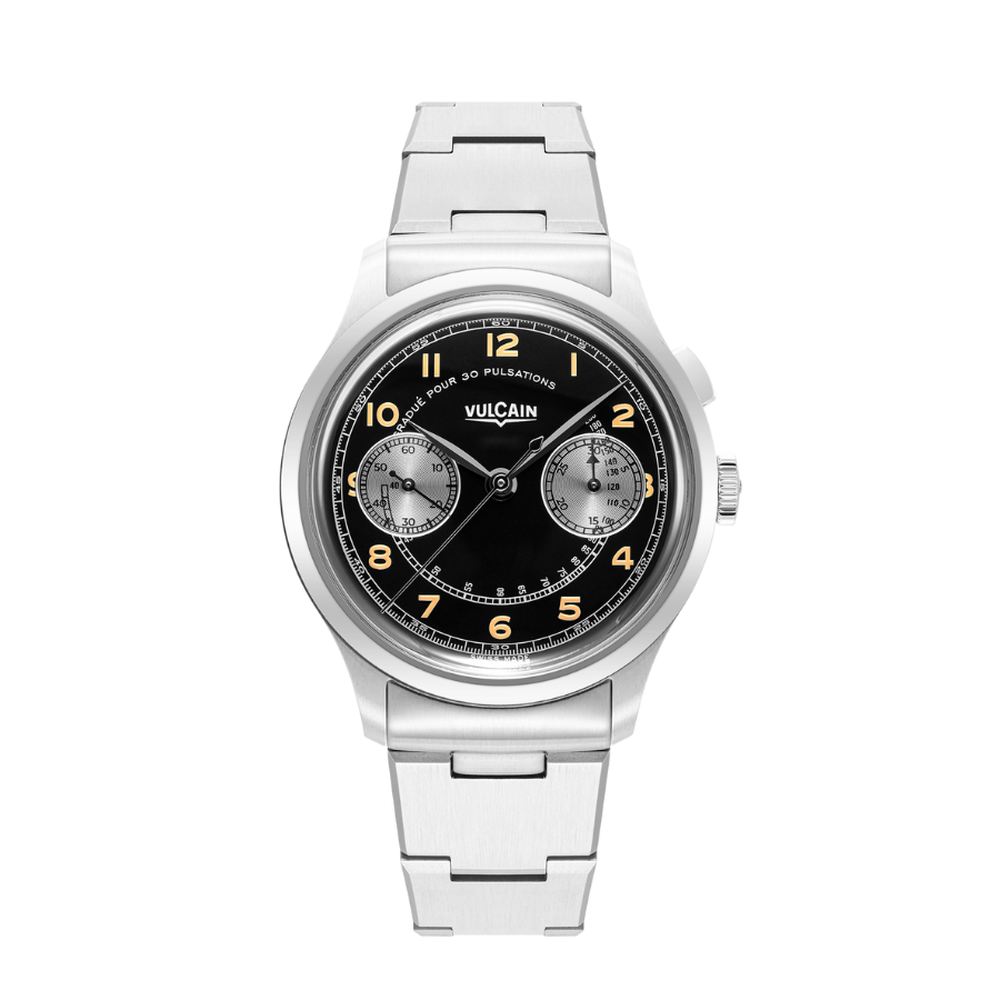 Vulcain Monopusher Heritage Black & White 650157A08.BHM288 - 39mm