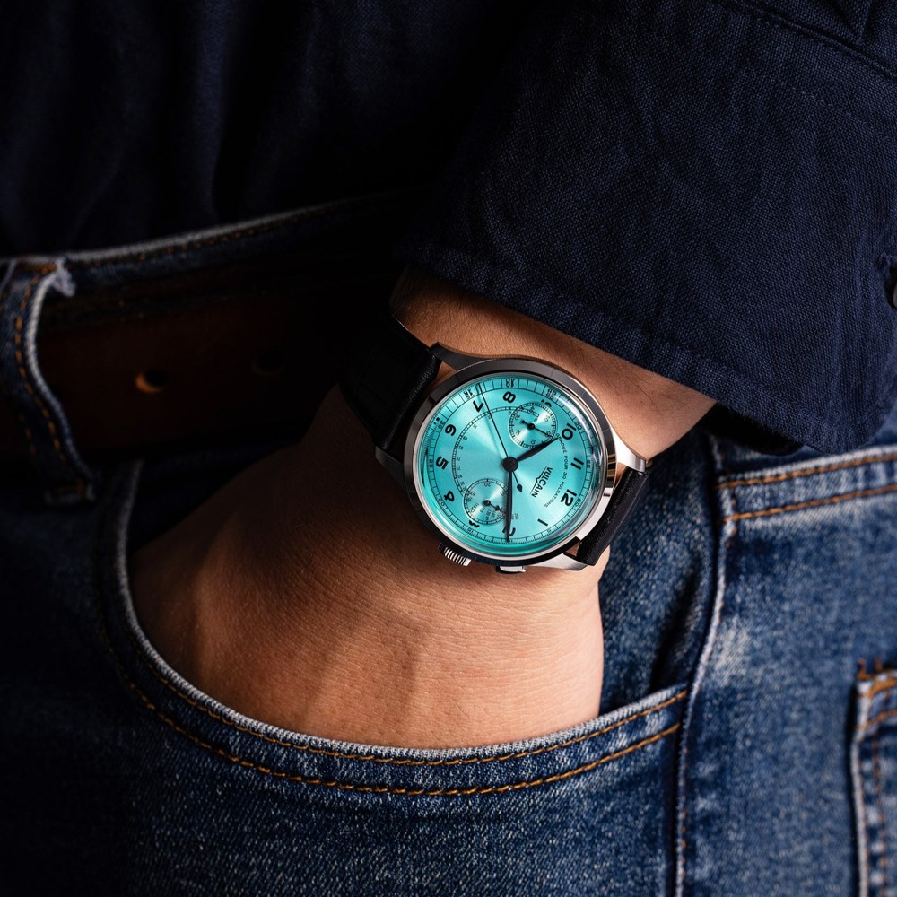 Vulcain Monopusher Heritage Turquoise 650167A38.BAL248 - 39mm