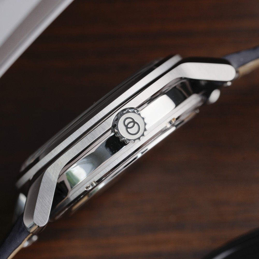 Beaubleu Seconde Française 19.24 Midnight Blue Grained Blue Leather Strap - 39mm