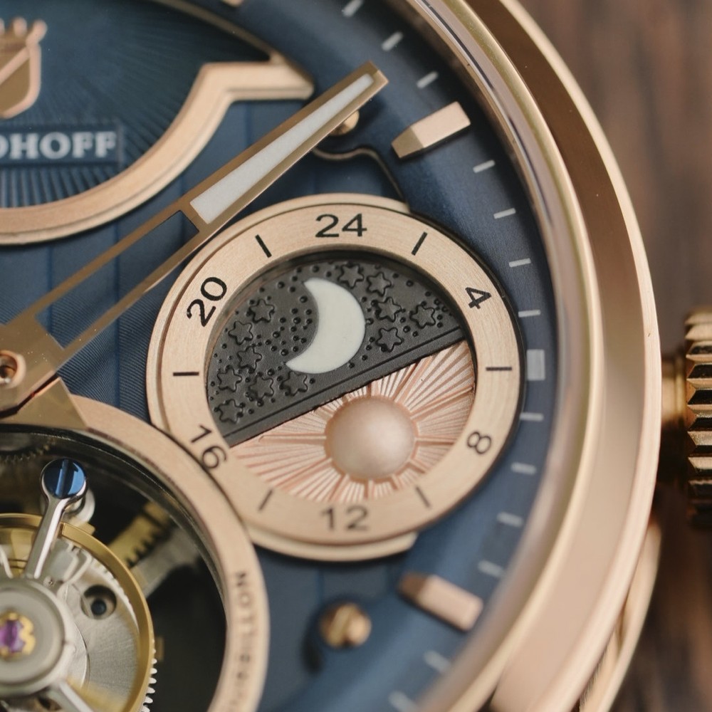 Waldhoff Ultramatic II Royal Blue RG - 42.5mm