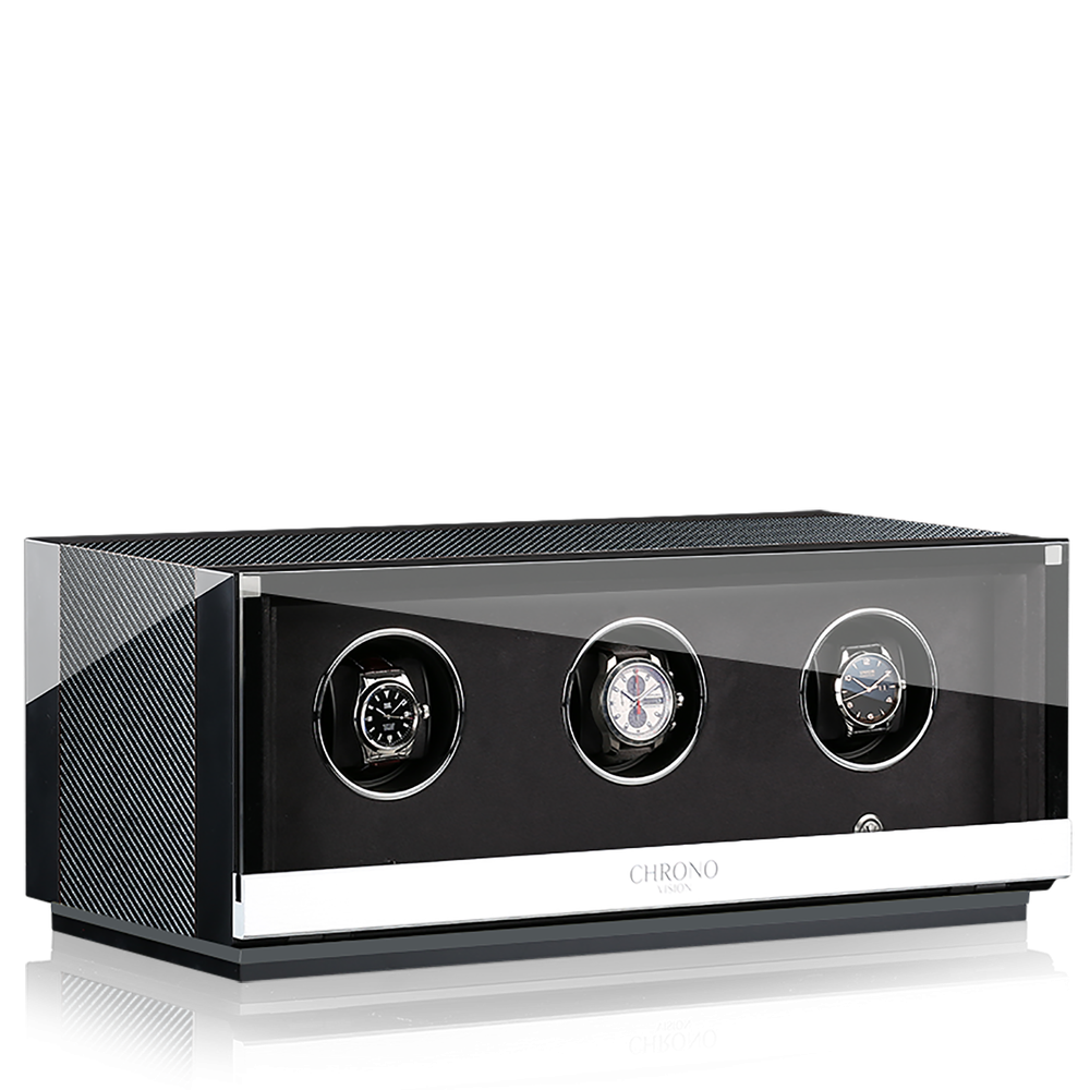 Chronovision Uhrenbeweger Ambiance III Black High Gloss Carbon Lacquer 70050-150.17.11