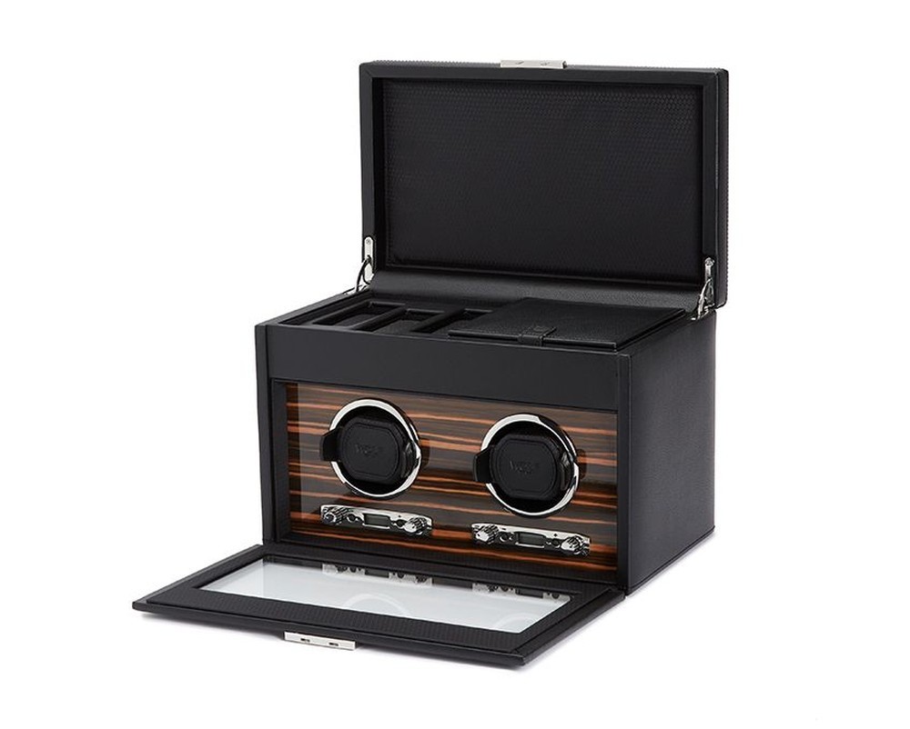 Wolf Roadster Double Watch Winder with Storage 457256