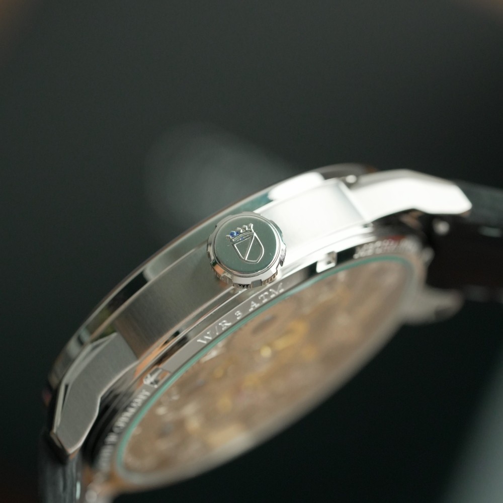 Waldhoff Paragon Pearl Silver Black - 43.5mm