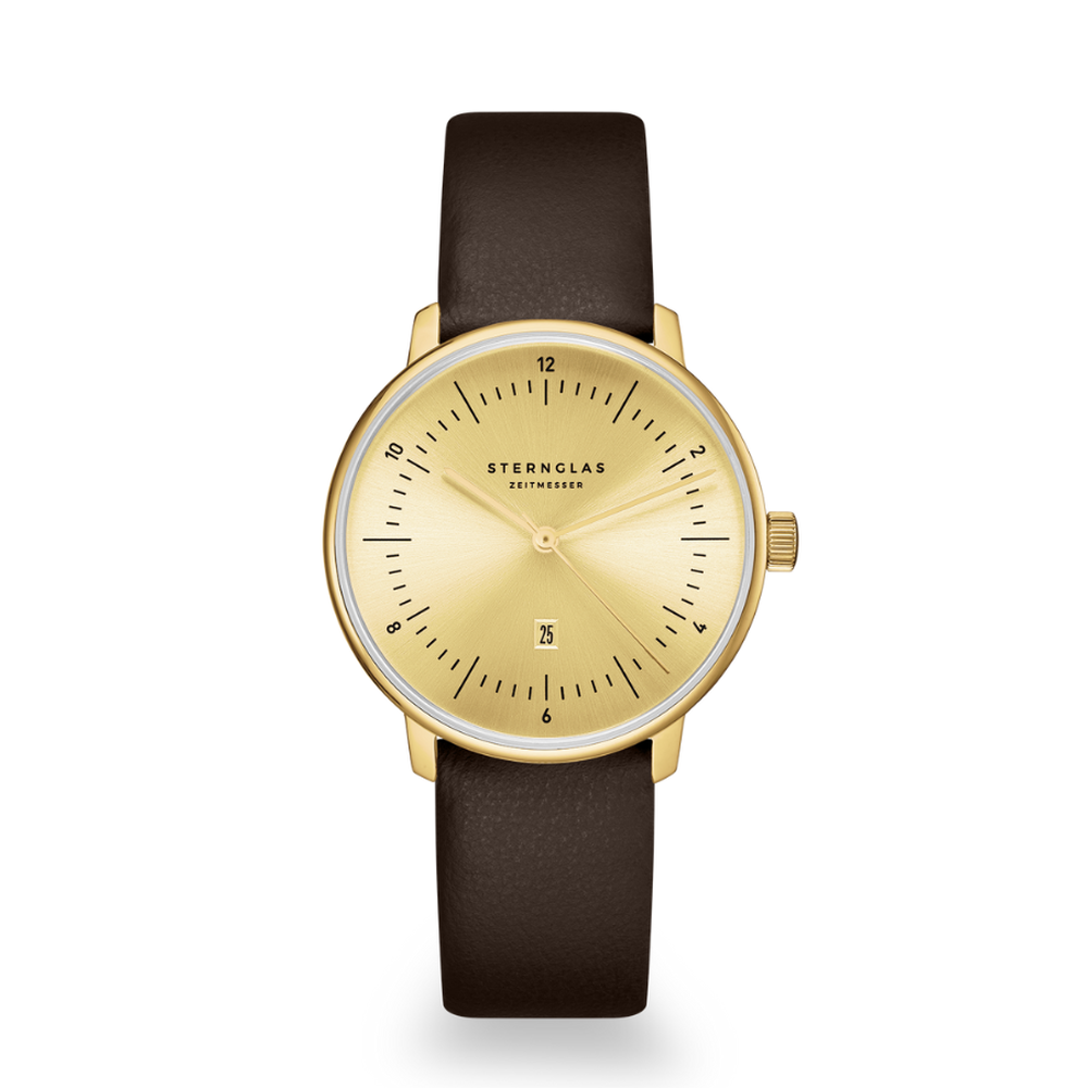 Sternglas Naos XS Edition Elyra Gold Klassik Dark Brown S01-NDE12-KL18 - 33mm