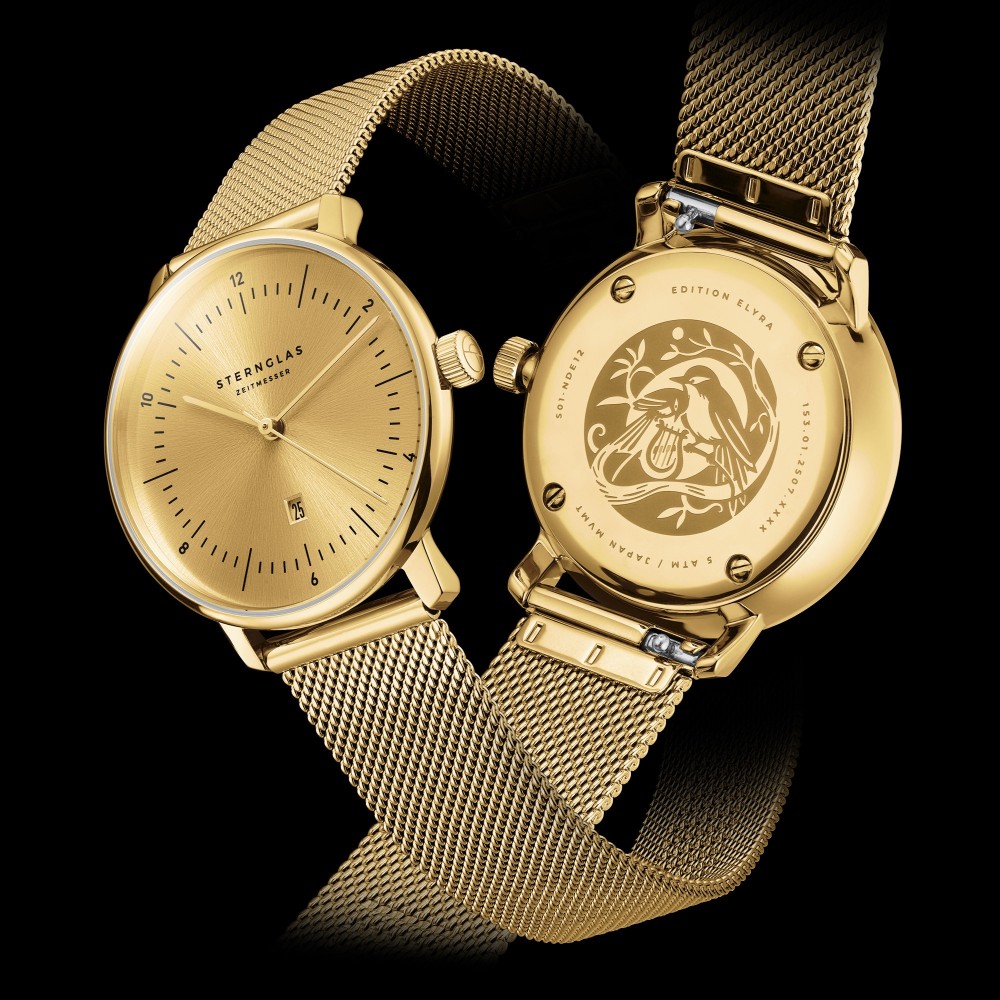 Sternglas Naos XS Edition Elyra Gold Milanaise S01-NDE12-MI07 - 33mm