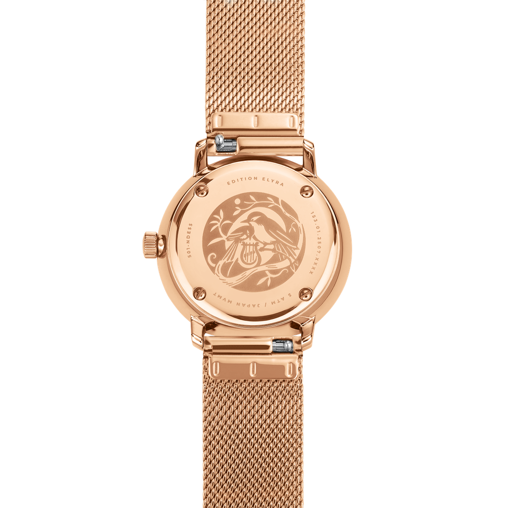 Sternglas Naos XS Edition Elyra Rosegold Milanaise S01-NDE55-MI09 - 33mm