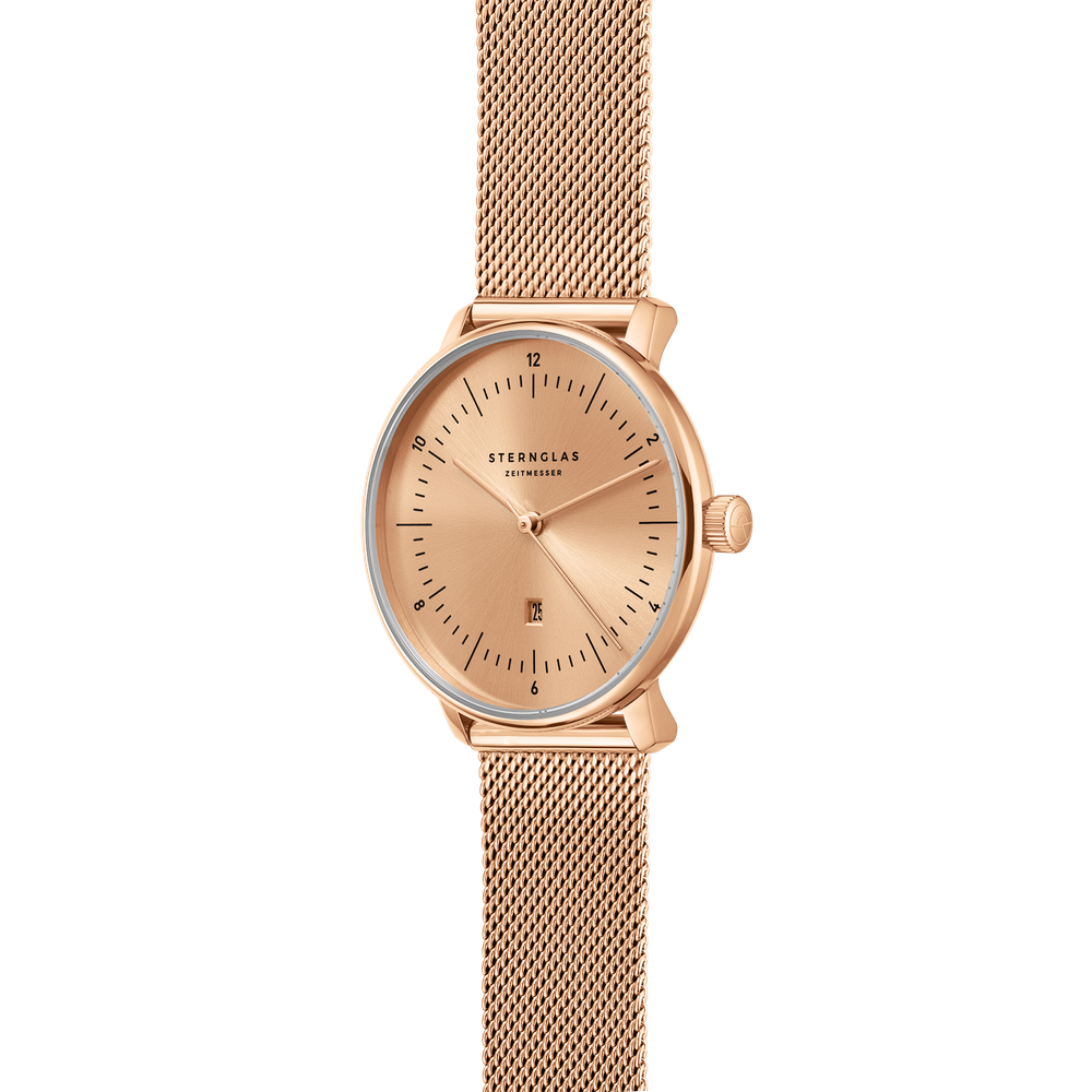 Sternglas Naos XS Edition Elyra Rosegold Milanaise S01-NDE55-MI09 - 33mm