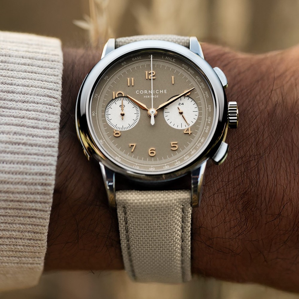 Corniche Heritage Chronograph Sand Militaire Deux Chronograph - 39mm