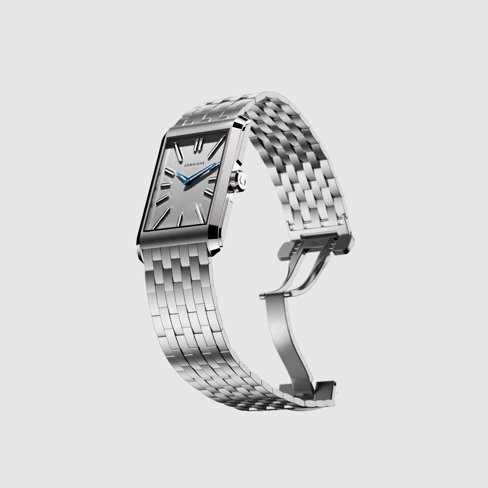 Corniche Visionnaire Stainless Steel On Bracelet - 24 x 39.5mm