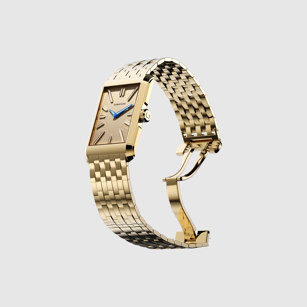 Corniche Visionnaire Yellow Gold On Bracelet - 24 x 39.5mm