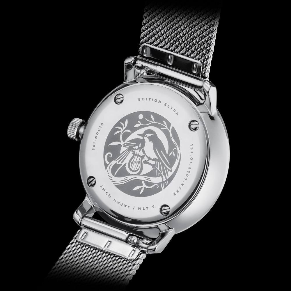 Sternglas Naos XS Edition Elyra Silver Stainless Steel S01-NDE10-MI01 - 33mm